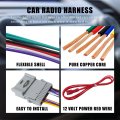 Aftermarket Radio Wiring Harness Kit With 12v Power Red Wire For Impala 2000 To 2005 Gmc Sierra Chevy Silverado And Buick