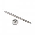 Uxcell 4-40 Unc Tap And Die Set Hss Machine Thread With Round Threading Right Hand