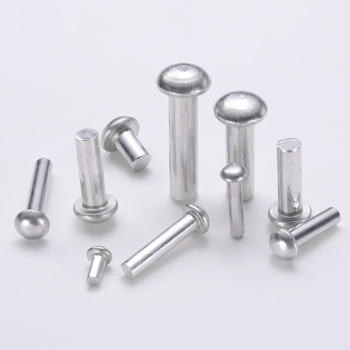 150 Pcs Brazier Head Solid Aluminum Rivets M5 Dia X 8mm Length Round Boat For Repairing Boats Machinery Aircraft Automobile