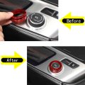 Sekhyna Gear Shift Knob Ring Cover Trim Compatible With Corvette C7 Stingray 2014-2019 Aluminum Alloy 1pcs Central Console