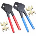Yescom 1 2 3 4 Pex Crimper Copper Ring Crimping Tool Kit With Go No Gauge Pack 