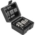 Tp30 3 Piece Tap Socket Set For Ratchet Wrench 1 4 3 8 2 Drive Fits Taps Reamers Extractors With Square Shank M3-m19 Cr-mo 