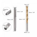 Uxcell M6 X 1 Straight Flute Thread Tap And 5 0mm Twist Drill Bit Set Metric Titanium Plated 6542 High Speed Steel Machine