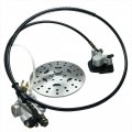 Bjtdllx Rear Hydraulic Brake Caliper Assembly Disc Rotor Kit Fit For 50-125cc Go-kart Atvs 4 Wheeler Disc Master Cylinder 