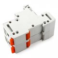 Baomain Cylindrical Fuse Holder Rt18-63 X 14mm X 51mm Base 2 Poles Din Distribution Electrical Rail Mount With 10 Pcs Of Ro16 