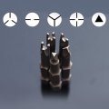 Fixinus 13 Piece Special Shaped Screwdriver Bit Set 1 4 Inch Hex Magnetic Cr-v Steel Drill Bits Phillips Slotted U-shaped 
