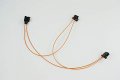 Hotrimworld Most Fiber Optic Extension Adapter Y-adapter Most Optical Jumper Cable Multimedia Connector For Bmw Audi Mercedes
