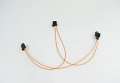 Hotrimworld Most Fiber Optic Extension Adapter Y-adapter Most Optical Jumper Cable Multimedia Connector For Bmw Audi Mercedes