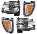 Instyleparts Clear Lens Headlights And Corner Lights With Chrome Housing Made For Tacoma Pickup 
