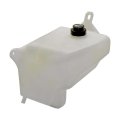 Non Pressurized Coolant Reservoir For Cadillac Deville Fleetwood 1991 1992 1993 White Plastic With Cap And Mounting Brackets 