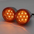 Httmt- Rear Running Brake Turn Signal Light Indicator Amber Compatible With 92-up H-d Sportster 883 1200 P N Mt224-018r-cd