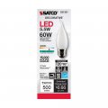 Satco 6pk 5 5w Ca10 Led 4000k Medium Base Frosted Dimmable 60w Equiv