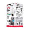 Satco 6pk 5 5w Ca10 Led 4000k Medium Base Frosted Dimmable 60w Equiv