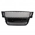 Fsfy Automotive Grille Inserts Honeycomb Sport Mesh Rs5 Style Hex Grill Black Replacement For 2008 2009 2010 2011 2012 Audi A5