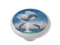 Gotham Decor The Heart Of Dolphin Ceramic Drawer Knob 