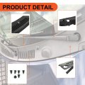 Ecotric Windshield Wiper Cowl Vent Grille Panel Hood Compatible With 1999-2004 Ford Mustang 2pcs Replacement For 3r3z Aaa