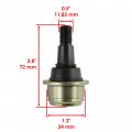 Caltric 4 Front A-arm Lower Upper Ball Joint Compatible With John Deere Rsx860i Rsx850i Trail Sport