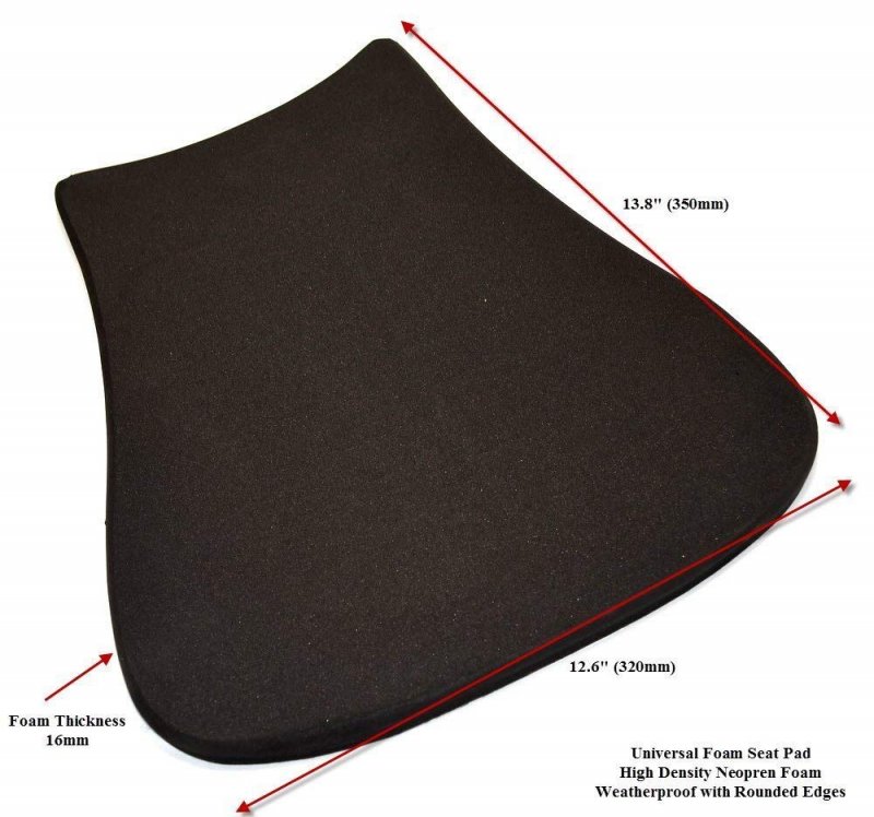 Universal Racing Motorcycle Seat Pad For Race Track Use 16mm High Density Foam 4
