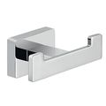 Gedy Atena Square Wall Mounted Double Hook Chrome 