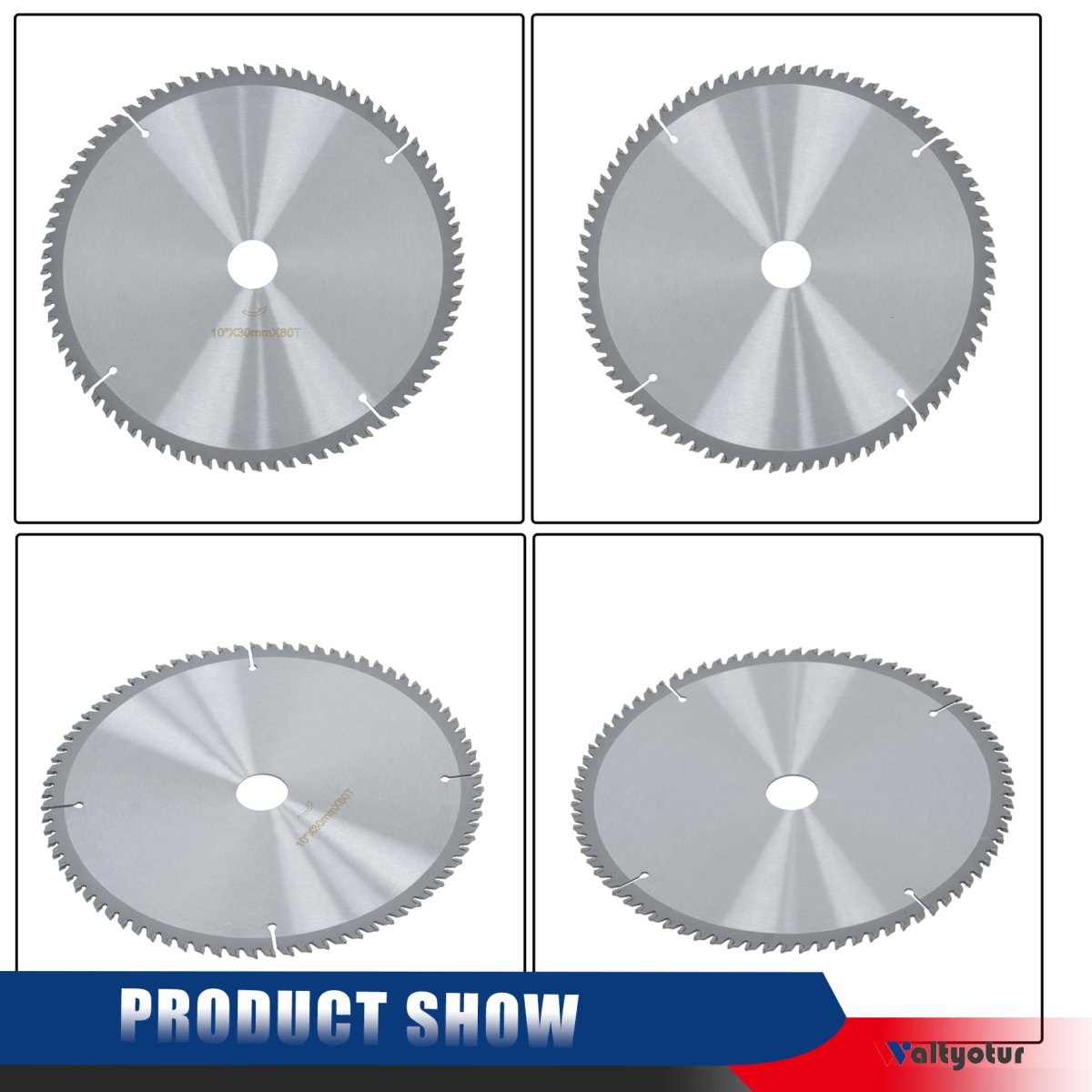 10 Inch 80 Tooth Wood Cutting Disc Carbide Tipped Circular Saw Blade With 30mm Arbor Fit For Plastic Metal Tile