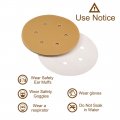 Uxcell 6 Holes Hook And Loop Sanding Discs 400 Grit Aluminum Oxide Sandpaper For Random Orbit Sander Wood Metal Wet Dry