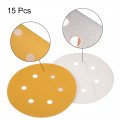 Uxcell 6 Holes Hook And Loop Sanding Discs 400 Grit Aluminum Oxide Sandpaper For Random Orbit Sander Wood Metal Wet Dry