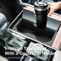Cup Holder Insert For 2024 2025 2026 Toyota Sequoia And 2022 Tundra Center Console Rear Armrest Tpe Drink Bottle Interior Black
