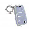 Ontto Fit For Hyundai Flip-out Key Cover Withchain Stylish Tpu Shell Anti-scratched Protector Accent Elantra I30 I35 I40 Kona