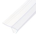 Shower Door Side Seal Widenf-type Sweep For 3 8 Glass 130 Long Silicone Frameless Strip Stop Leaks Clear 