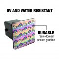 Cute Kawaii Rainbow Unicorn Pattern Tow Trailer Hitch Cover Plug Insert