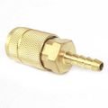 Ca3b 1 4 In Automotive Brass Coupler With 4 Barb Npt Check Valve Buna Nitrile Seals And Stainless Steel Spring 300 Psi Max 
