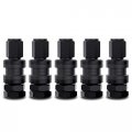 Ckauto 5 Pcs Vs33 Tr33e Tubeless Metal Clamp-in Valve Stems Black Finish 
