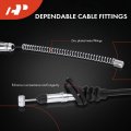 A-premium Rear Driver And Passenger Side Parking Brake Cable Assembly Compatible With Honda Acura Models Pilot 2003-2009 Mdx