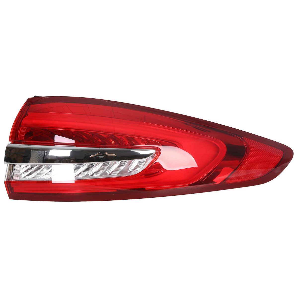 Passenger Right Side Outer Tail Light Assembly For 2017 2018 2019 Ford Fusion Red Lens Yellow Turn Signal Rear Brake Lamp
