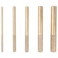 K Tool International 72970 5-3 4 Drift Brass Punch Set For Garages Repair Shops And Diy Selected Knurled Handle Chamfered Head 