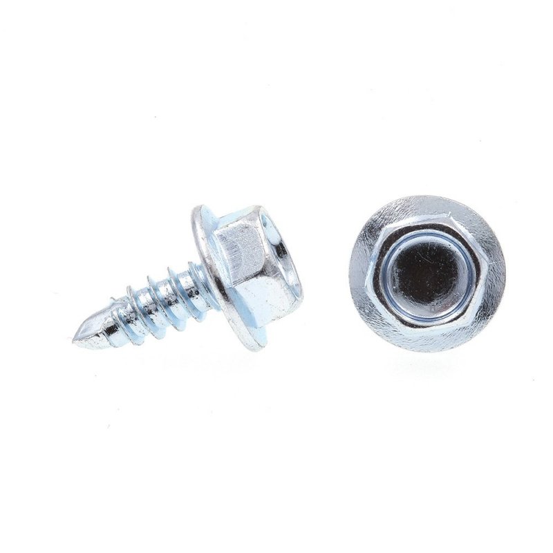 Prime-line Sheet Metal Screws Self-drilling Indented Hex Washer Head 10 X 1 2 100 Pack