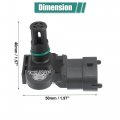 X Autohaux Map Sensor 22422785 21097978 23886330 Intake Air Temperature Boost Pressure Replacement For Volvo Truck D11 D13