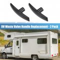2 Pcs Rv Waste Valves Handles For 1 And 3 Gate Sewer Dump Valve Plastic Handle Replacement