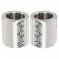 Kuafu 2pcs Split Collar Tube Clamp Compatible With 1-3 4 Od Utv Bolt On Bumpers Spare Tire Carriers Roof Racks Light Bar
