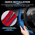 Cartist Carbon Fiber Steering Wheel Cover Custom Fit For Tesla Model 3 2017-2023 2024 And Y 2020-2023 Anti Skid Leather Car
