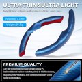 Cartist Carbon Fiber Steering Wheel Cover Custom Fit For Tesla Model 3 2017-2023 2024 And Y 2020-2023 Anti Skid Leather Car