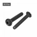 Uxcell M3x20mm Hex Socket Button Head Cap Bolts Screws Alloy Steel 50pcs