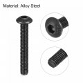 Uxcell M3x20mm Hex Socket Button Head Cap Bolts Screws Alloy Steel 50pcs