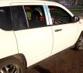Stainless Steel Chrome Pillar Post Trim For 2007 2015 Jeep Compass 6 Piece Set Mirror Polish Surface With Beveled Edges Model 