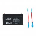 Sonnenschein Cr61 3 Battery Replacement Ub613 Universal Sealed Lead Acid 6v 1 3ah 1300mah F1 Terminal Agm Sla Includes Two To 