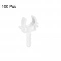 Uxcell Pvc Pipe Clamps Clips With Expansion Tube 100pcs Fit For 16mm 5 8 Od Hose Hanger Support Pex Tubing U-shaped Water