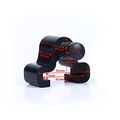 Ccjha Sliding Barn Door Hardware Black Stoppers One Pair 