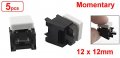 Uxcell Square Cap Right Angle Momentary Tactile Switch 12 X 8mm