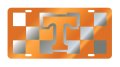 Craftique Tennessee Volunteers Laser Cut Checker Board License Plate Auto Tag 