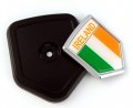 Ireland Irish Flag Car Truck Black Shield Grill Badge Grille Chrome Emblem 2 6 X 3 1